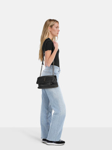 Saint Laurent Black Croc Embossed West Hollywood Bag Saint Laurent Black Croc Embossed West Hollywood Bag