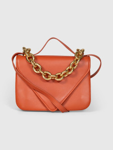 Bottega Veneta Brown Leather Mount Chain Shoulder Bag Bottega Veneta Brown Leather Mount Chain Shoulder Bag