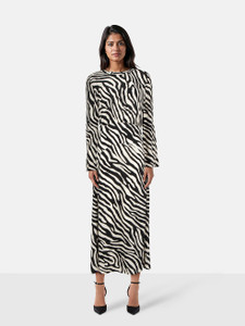 Rixo Zebra Printed Suzanne Dress