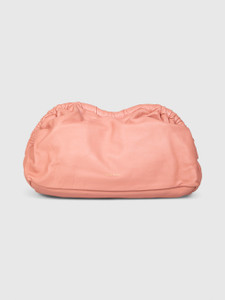 Mansur Gavriel Pink Leather Cloud Clutch