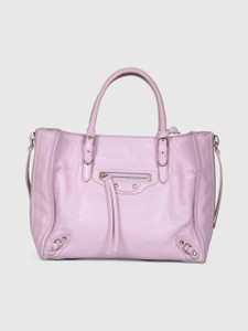 Balenciaga Lilac Leather Papier A4 Tote Bag