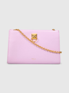 Mulberry Purple Leather Iris Wallet on Chain