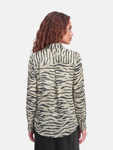 L'Agence Zebra Print Shirt