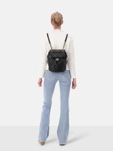 Chanel 2017-18 Black Leather Small Urban Spirit Backpack