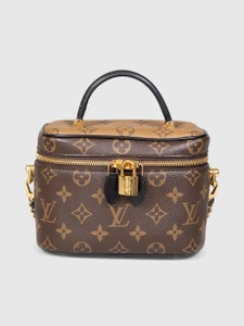 Louis Vuitton Brown Monogram Reverse PM Vanity Bag
