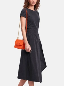 Valentino Garavani Orange Leather VSling Crossbody Bag