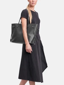 Louis Vuitton Black Epi Leather Neverfull Tote