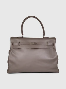 Hermès 2013 Etain Veau Sikkim Kelly Relax 50