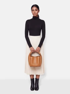 Totême Tan Leather Small Bucket Bag