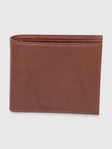 Hermès Brown Grained Leather MC2 Bifold Wallet
