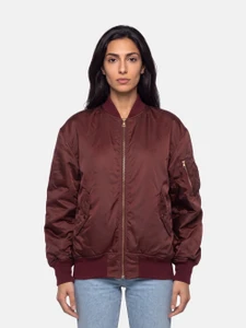 Balenciaga Burgundy & Orange Reversible Bomber Jacket
