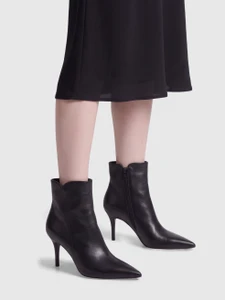 Gianvito Rossi Black Leather Heeled Ankle Boots