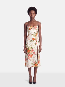 Reformation Floral Slip Midi Dress