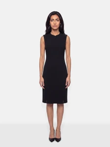 Akris Black Wool Sleeveless Dress