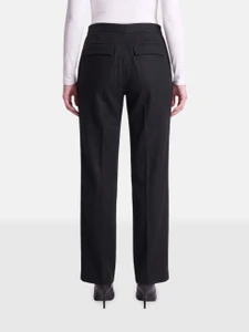 Jil Sander Grey Wool Straight Trousers