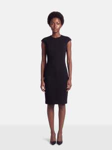Akris Black Sleeveless Knee Length Dress