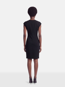Akris Black Sleeveless Knee Length Dress
