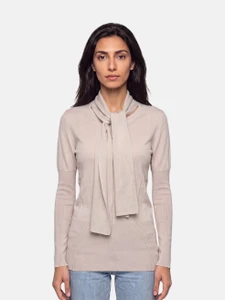 Vivienne Westwood Beige Wool Knit Scarf Jumper