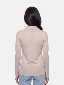 Vivienne Westwood Beige Wool Knit Scarf Jumper