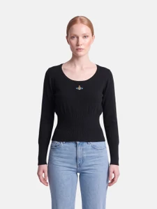 Vivienne Westwood Black Orb Knit Jumper