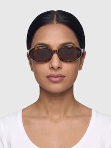 Miu Miu Honey Havana Oval Sunglasses