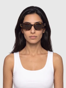Miu Miu Honey Havana Rectangle Sunglasses