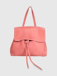 Mansur Gavriel Pink Suede Top Handle Bag