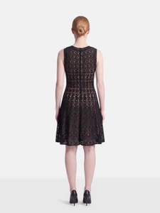 Alaïa Black Sleeveless Knee Length Dress