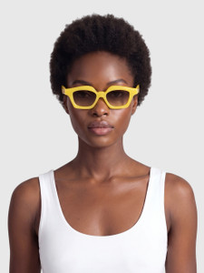 Loewe Yellow Square Gradient Sunglasses