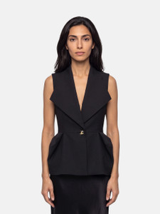 Vivienne Westwood Black Wool Buttoned Vest