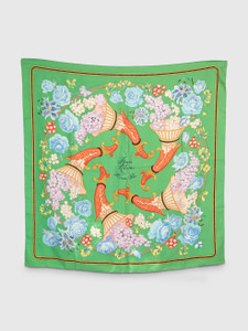 Hermès Carre 90 ‘Fleurs and Raisins’ Silk Scarf
