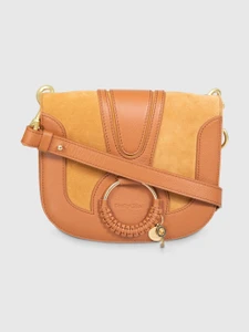 Chloé Brown Leather Hana Crossbody Bag