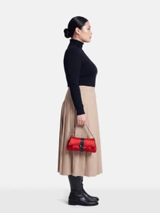 Dior Vintage 2003 Red Silk Hardcore Bag