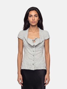 Vivienne Westwood Grey Plunge Neck Top Vivienne Westwood Grey Plunge Neck Top