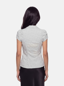 Vivienne Westwood Grey Plunge Neck Top Vivienne Westwood Grey Plunge Neck Top