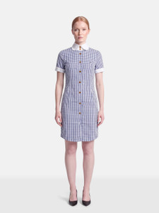 Vivienne Westwood Blue Gingham Mini Dress Vivienne Westwood Blue Gingham Mini Dress
