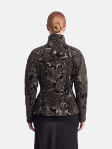 Vivienne Westwood Grey Leaf Pattern Velvet Jacket Vivienne Westwood Grey Leaf Pattern Velvet Jacket