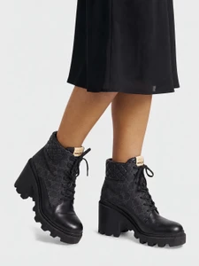 Gucci GG Supreme Combat Ankle Boots