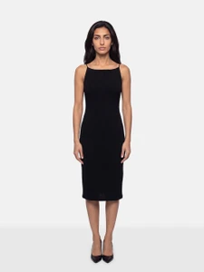 Balenciaga Black Strapless Textured Dress