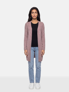 Zadig & Voltaire Purple Alpaca Long Cardigan Zadig & Voltaire Purple Alpaca Long Cardigan