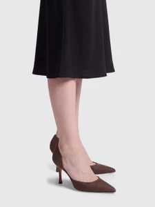 Manolo Blahnik Brown D'Orsay Heels