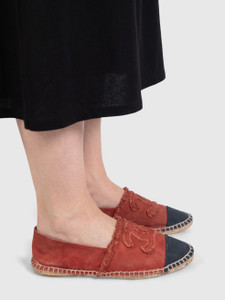 Chanel Brock Red CC Espadrilles