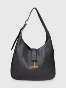 Tom Ford Black Grain Lux Calf Tara Shoulder Bag