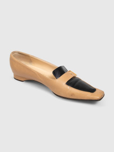 Chanel Vintage Brown Leather CC Loafers