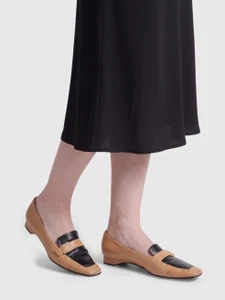 Chanel Vintage Brown Leather CC Loafers