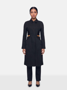 Burberry Black Cutout Trench Coat Burberry Black Cutout Trench Coat