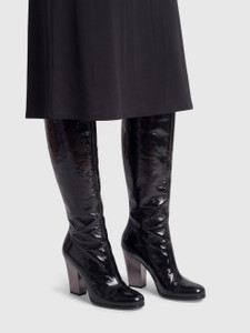 Sebastian Black Patent Knee High Boots