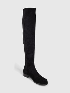 Stuart Weitzman Black Knee High Suede Boots
