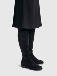 Stuart Weitzman Black Knee High Suede Boots