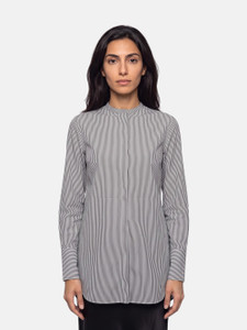 Céline Navy Button Up Striped Shirt Céline Navy Button Up Striped Shirt